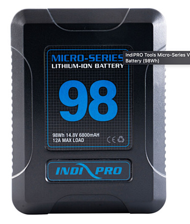 98Wh IndiPRO Tools Micro-Series V-Mount