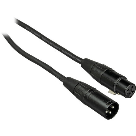 3 Pin Black XLR (50')