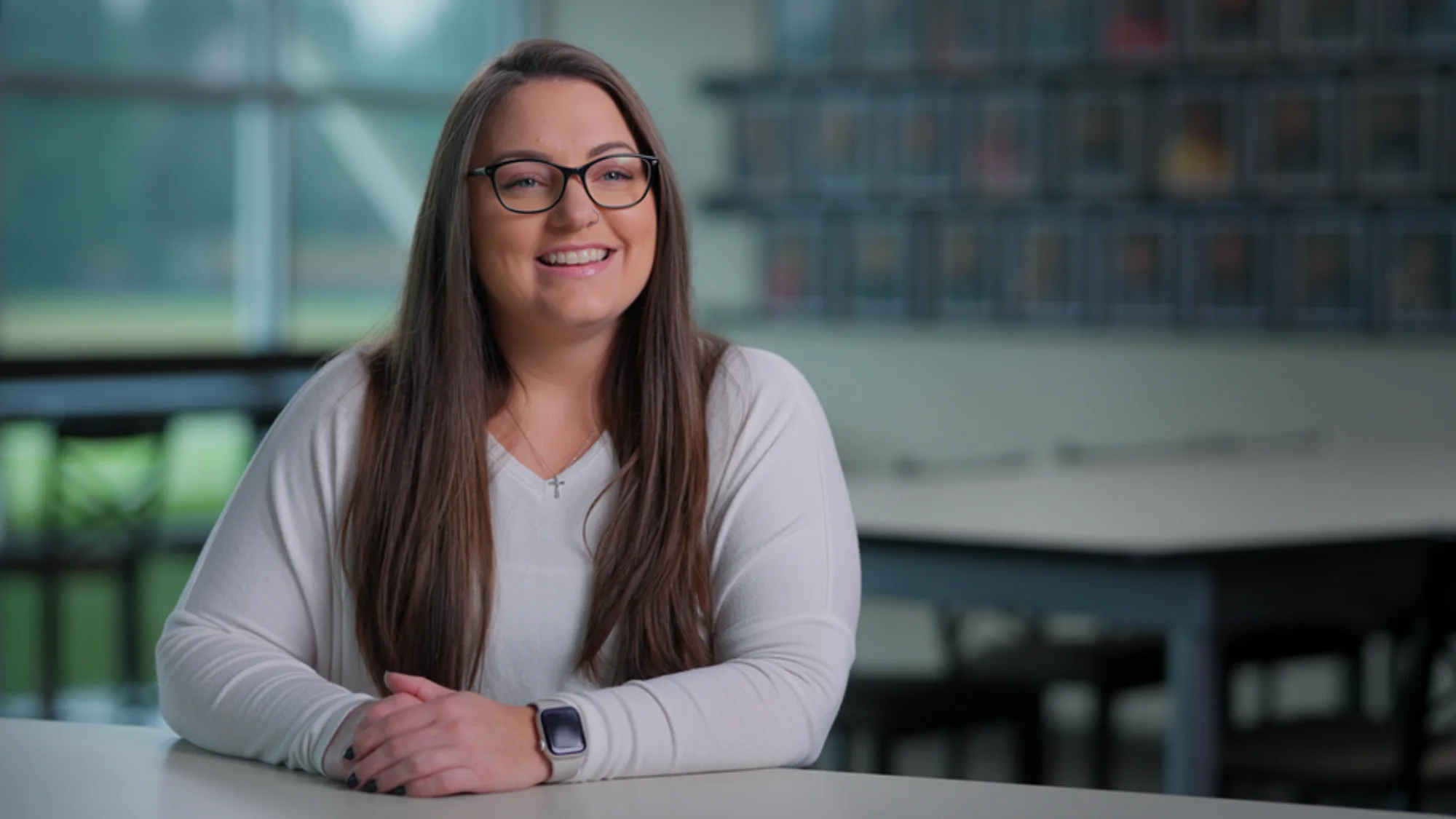 Brand video interview production setup at Seattle studio