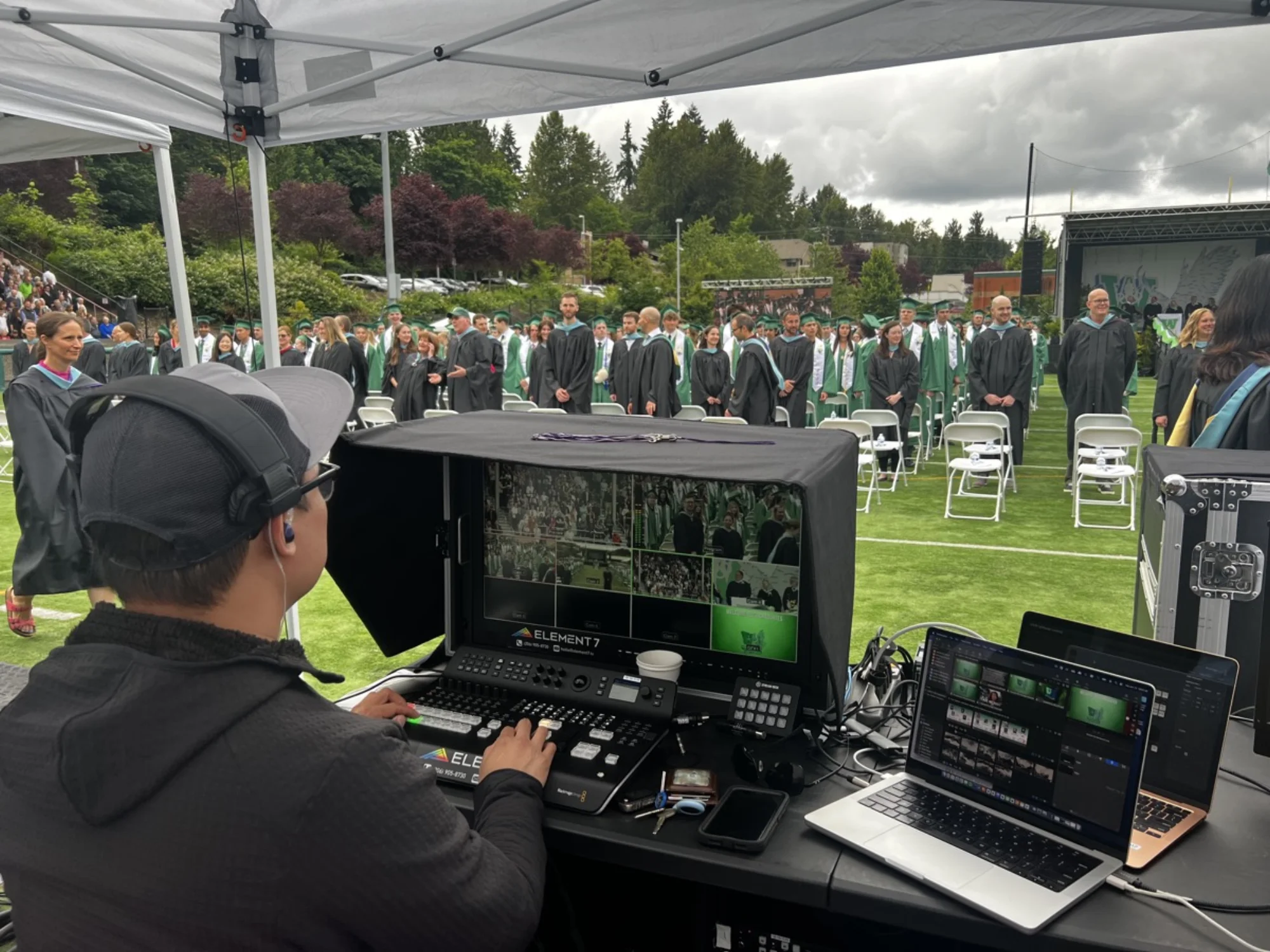 Graduation ceremony event coverage